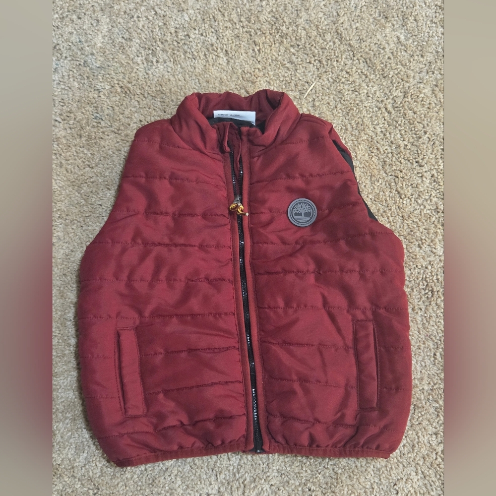 Timberland Kids Red Puffer Vest